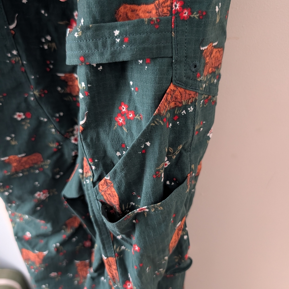 Floral Green Women's Jumpsuit - Picture 7 of 7